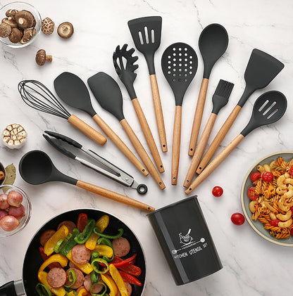 12Pcs Silicone Utensils Spoon Set