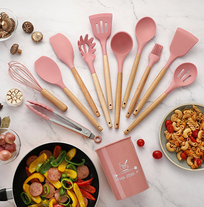 12Pcs Silicone Utensils Spoon Set