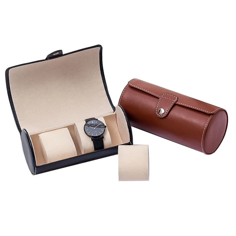 3Slot Leather Watch Box