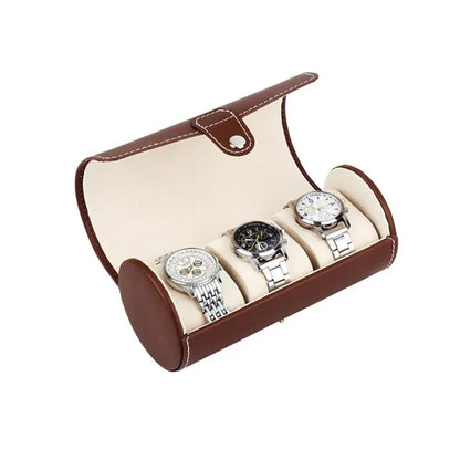 3Slot Leather Watch Box