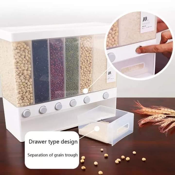 10KG Wall-Mounted Cereal Container