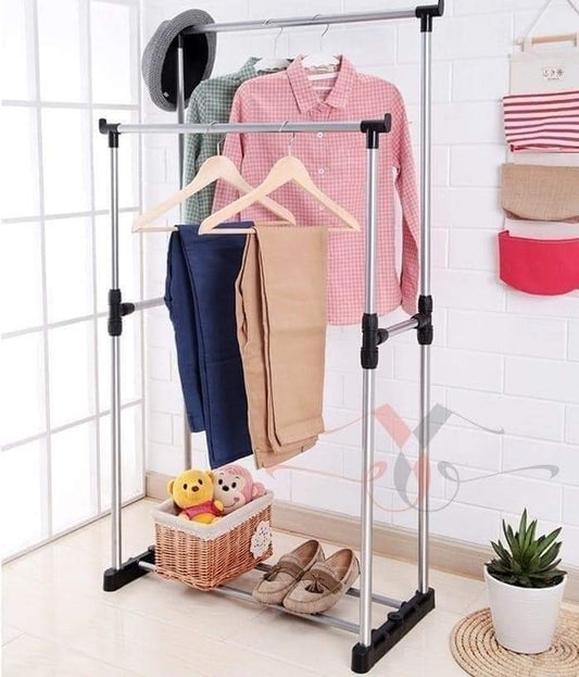 Double Pole Clothes Stand