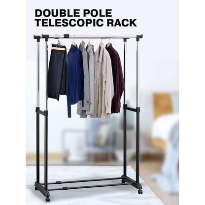 Double Pole Clothes Stand