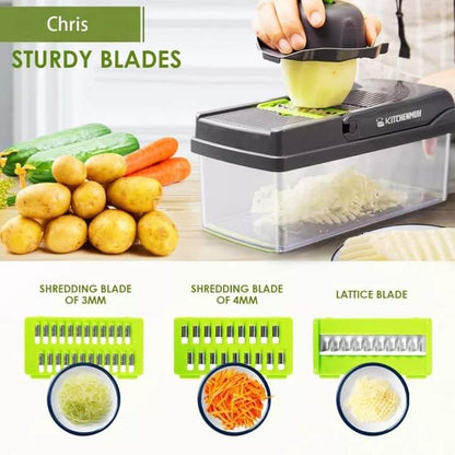 12 in 1 Multifunctional Vegetable Slicer Cutter