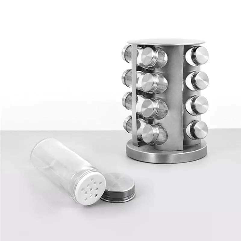 Rotating stainless steel Spice organizer