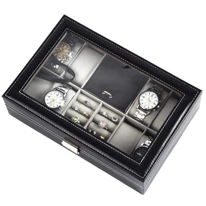 8 Grid Watch+Ring Organizer box